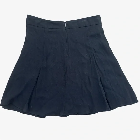 Reformation Black Flounce Mini Skirt Size 2 - Picture 4 of 6